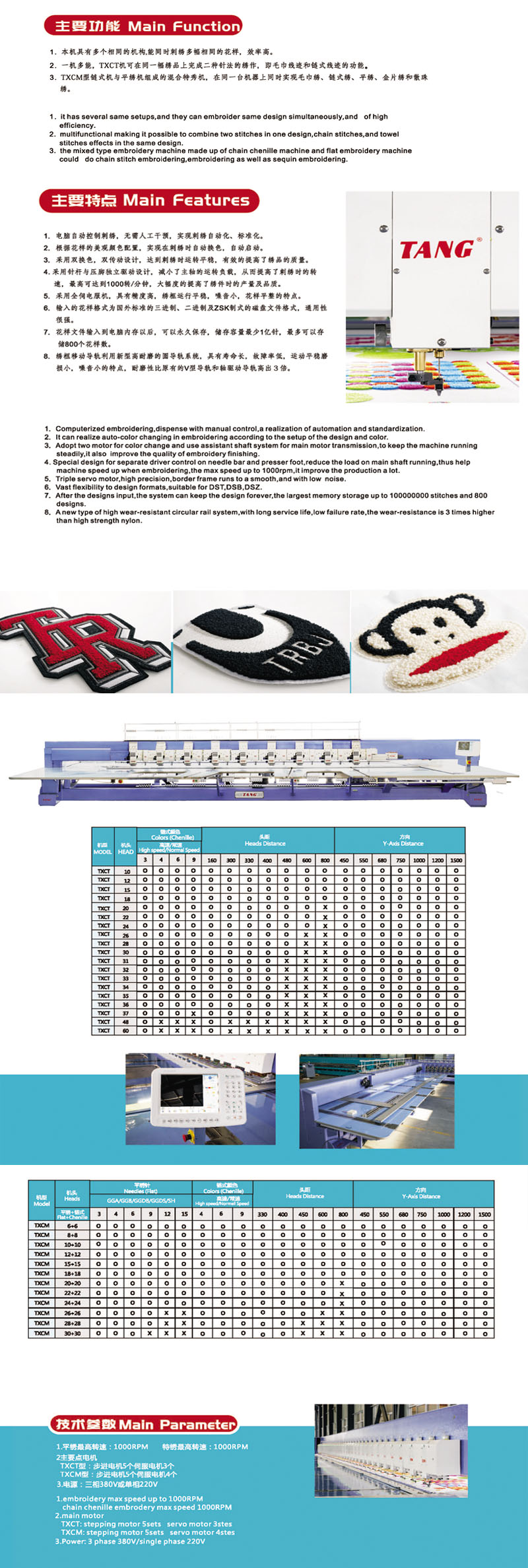 TXCT鏈?zhǔn)教乩C機(jī)/TXCM鏈?zhǔn)狡嚼C混合特繡機(jī)系列(圖1) TXCT鏈?zhǔn)教乩C機(jī)/TXCM鏈?zhǔn)狡嚼C混合特繡機(jī)系列(圖1)